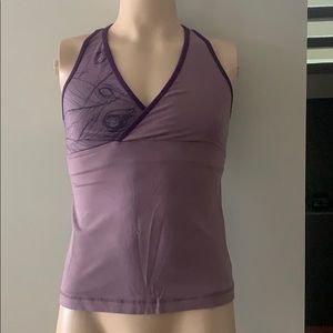 LULULEMON deep v tank in eggplant